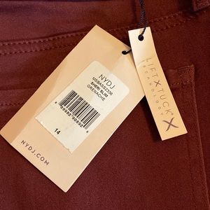 NYDJ Sheri Slim 14 Grenache or Plum BNWT